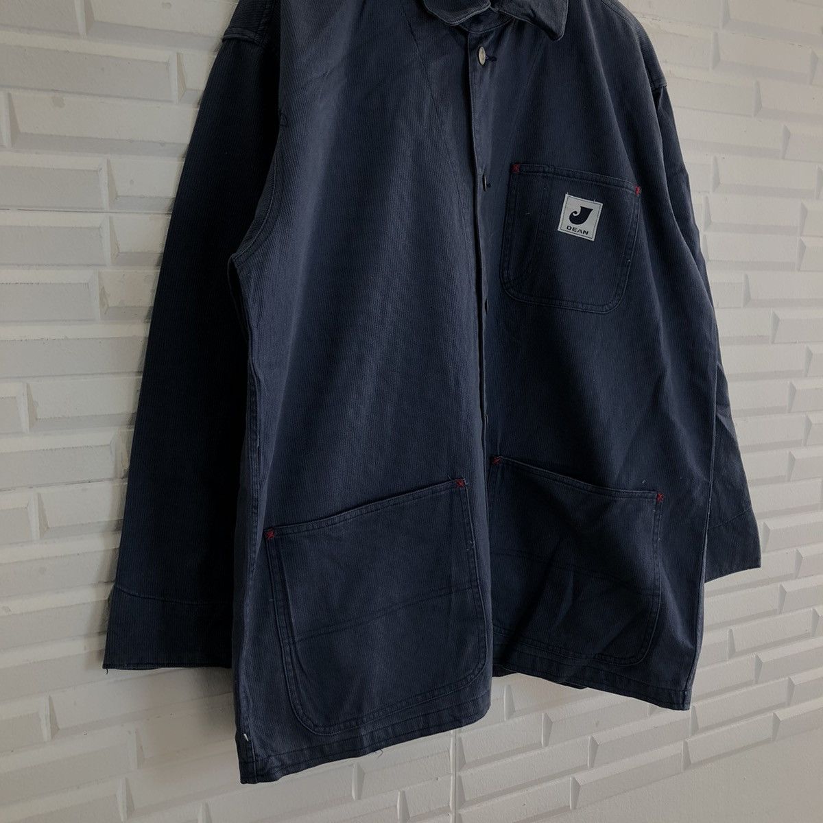 Japanese Brand VINTAGE HIKORY CHORE JACKET MULTI POCKET CARGO J.DEAN JAPAN Size US M / EU 48-50 / 2 - 4 Thumbnail