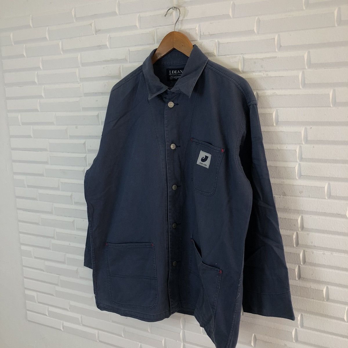 Japanese Brand VINTAGE HIKORY CHORE JACKET MULTI POCKET CARGO J.DEAN JAPAN Size US M / EU 48-50 / 2 - 2 Thumbnail
