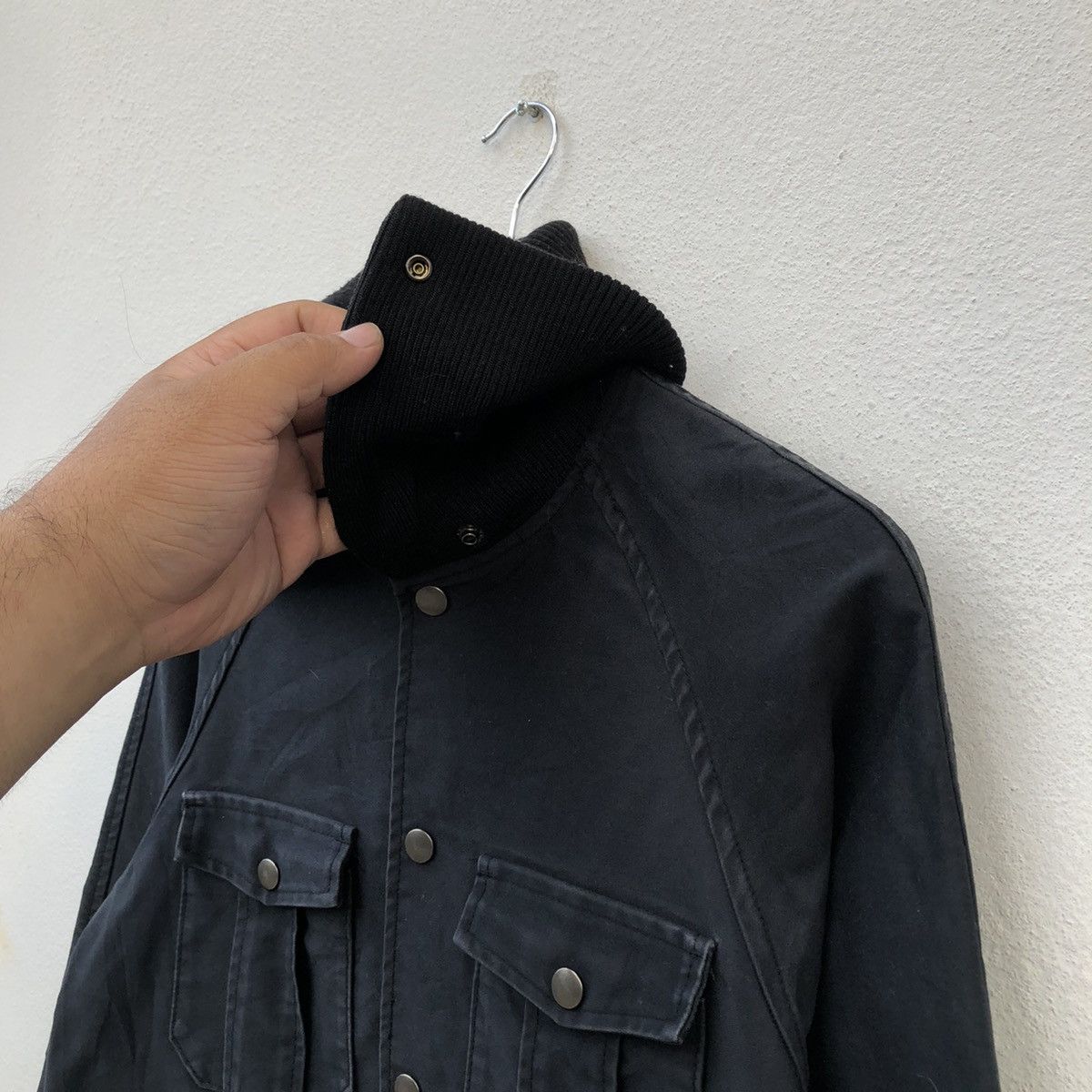 Japanese Brand PARACHUTE BIKER JACKET MULTI POCKET HIGH NECK PAWNEE BUTTE Size US M / EU 48-50 / 2 - 6 Thumbnail