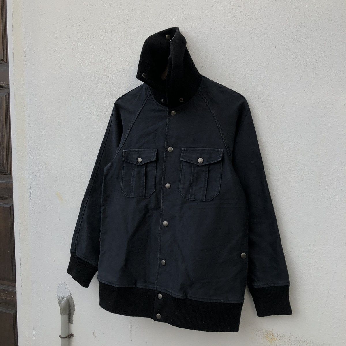 Japanese Brand PARACHUTE BIKER JACKET MULTI POCKET HIGH NECK PAWNEE BUTTE Size US M / EU 48-50 / 2 - 12 Thumbnail