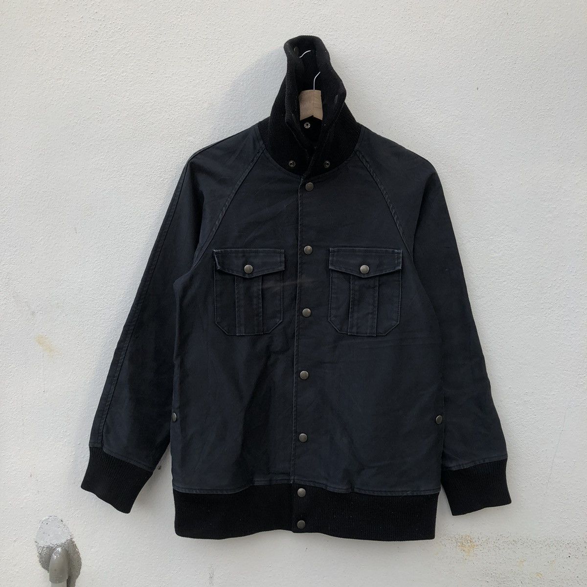 Japanese Brand PARACHUTE BIKER JACKET MULTI POCKET HIGH NECK PAWNEE BUTTE Size US M / EU 48-50 / 2 - 11 Thumbnail