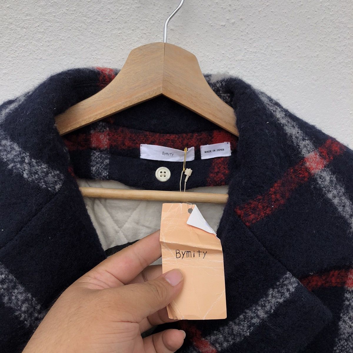 Japanese Brand NEW WITH TAG BYMITY MADE IN JAPAN TARTAN DESIGN WOOL JACKET Size US M / EU 48-50 / 2 - 10 Thumbnail