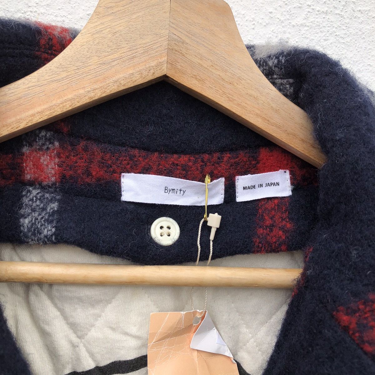 Japanese Brand NEW WITH TAG BYMITY MADE IN JAPAN TARTAN DESIGN WOOL JACKET Size US M / EU 48-50 / 2 - 9 Thumbnail