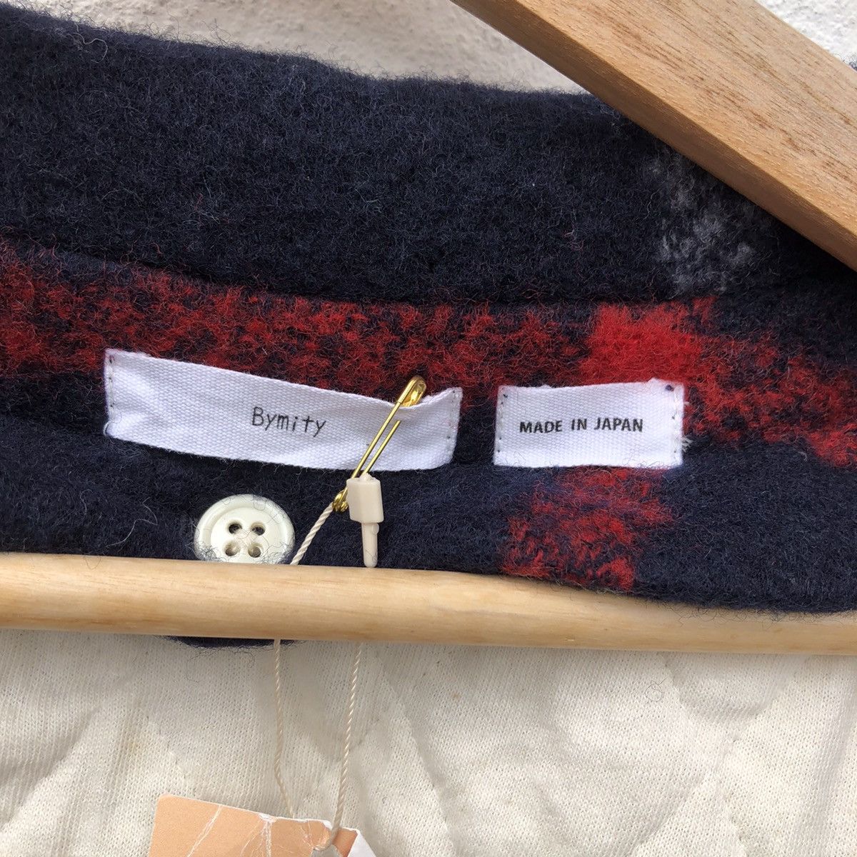 Japanese Brand NEW WITH TAG BYMITY MADE IN JAPAN TARTAN DESIGN WOOL JACKET Size US M / EU 48-50 / 2 - 13 Thumbnail