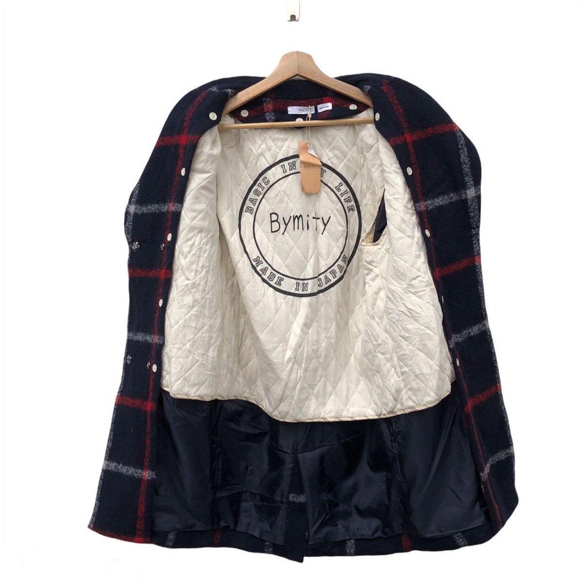 Japanese Brand NEW WITH TAG BYMITY MADE IN JAPAN TARTAN DESIGN WOOL JACKET Size US M / EU 48-50 / 2 - 2 Thumbnail