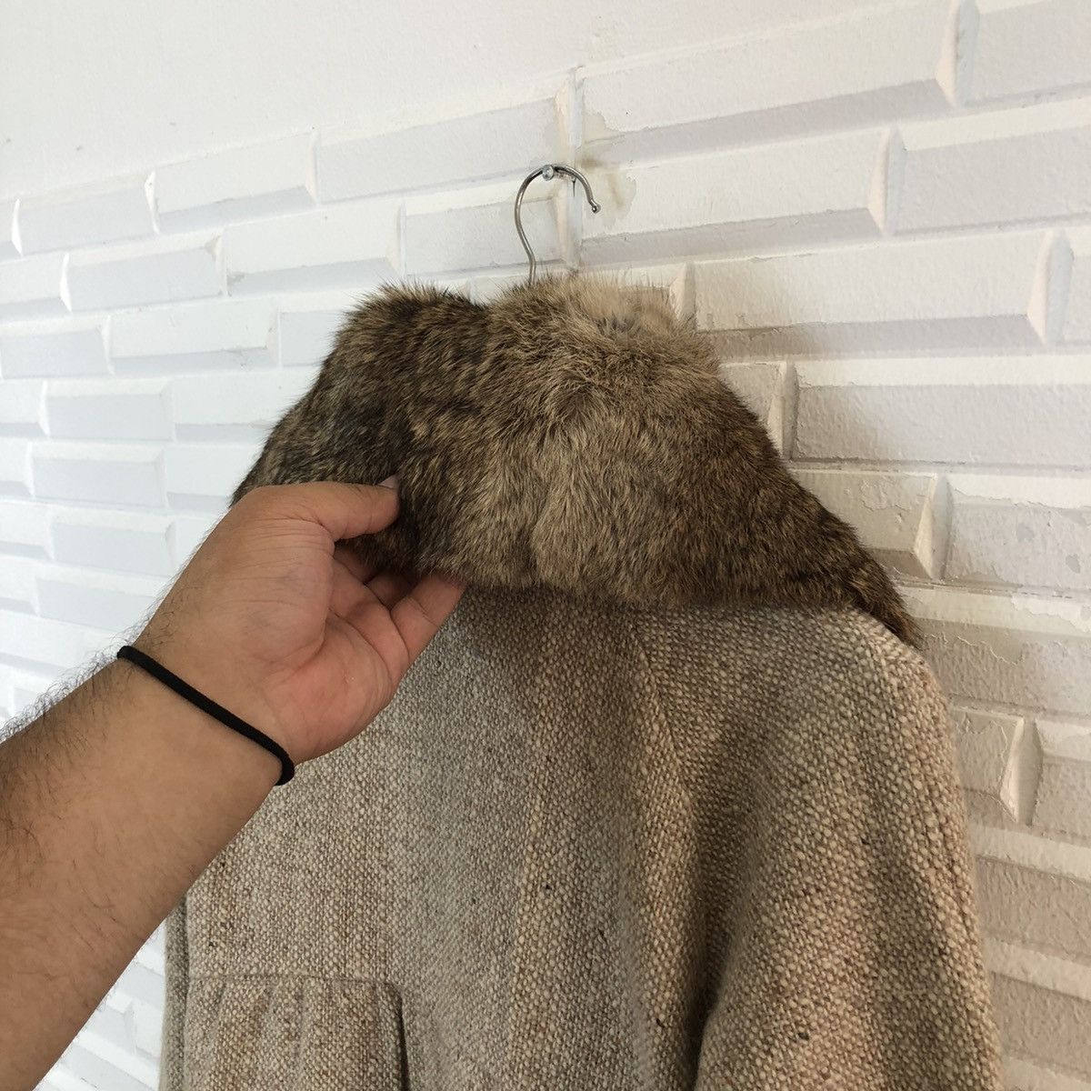Japanese Brand RARE MINK FUR COLLAR LONG JACKET YOSHI KONDO PARIS FRANCE Size US S / EU 44-46 / 1 - 13 Thumbnail