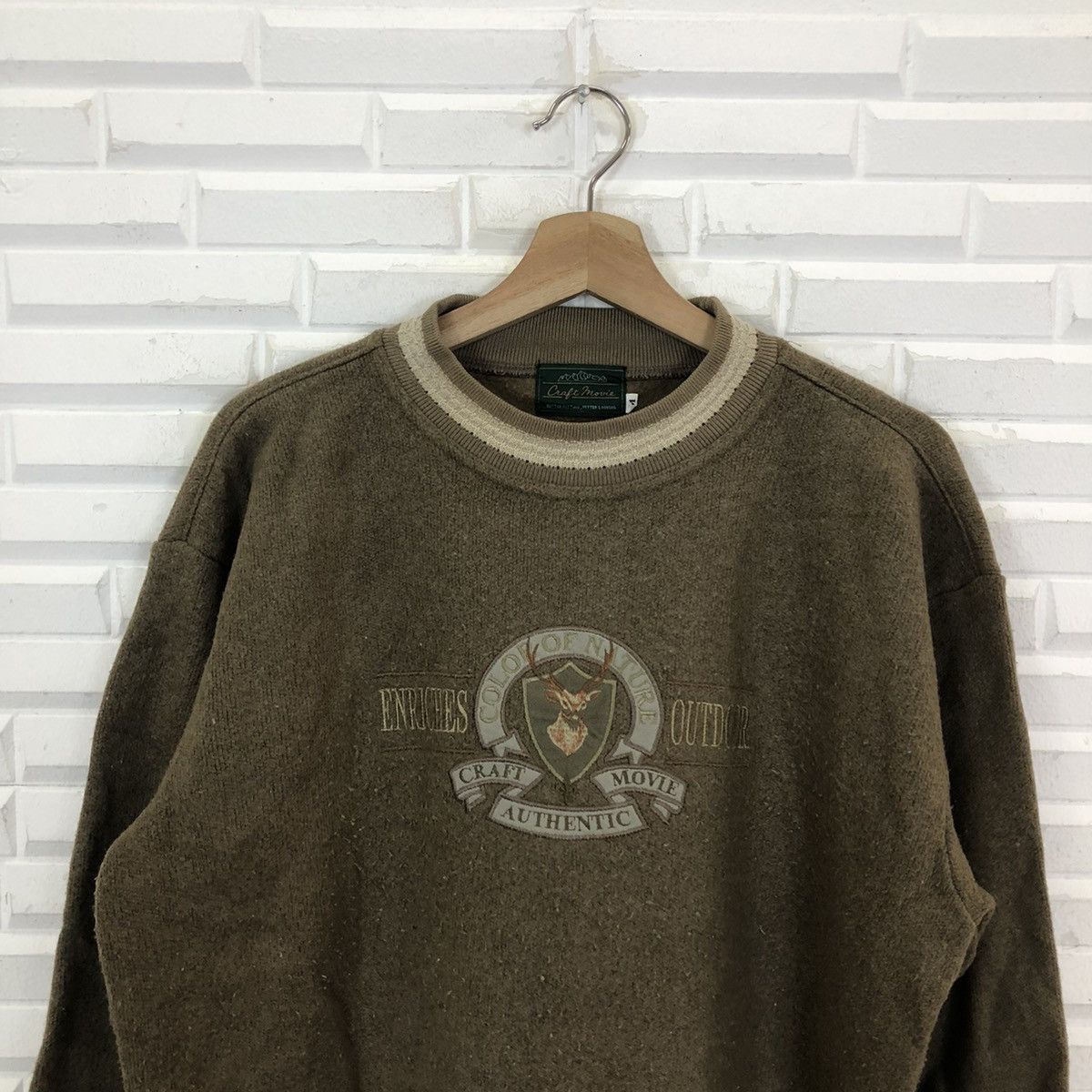Japanese Brand VINTAGE CRAFT MOVIE ENRICHES OUTDOOR BIG LOGO SWEATSHIRT Size US M / EU 48-50 / 2 - 3 Thumbnail
