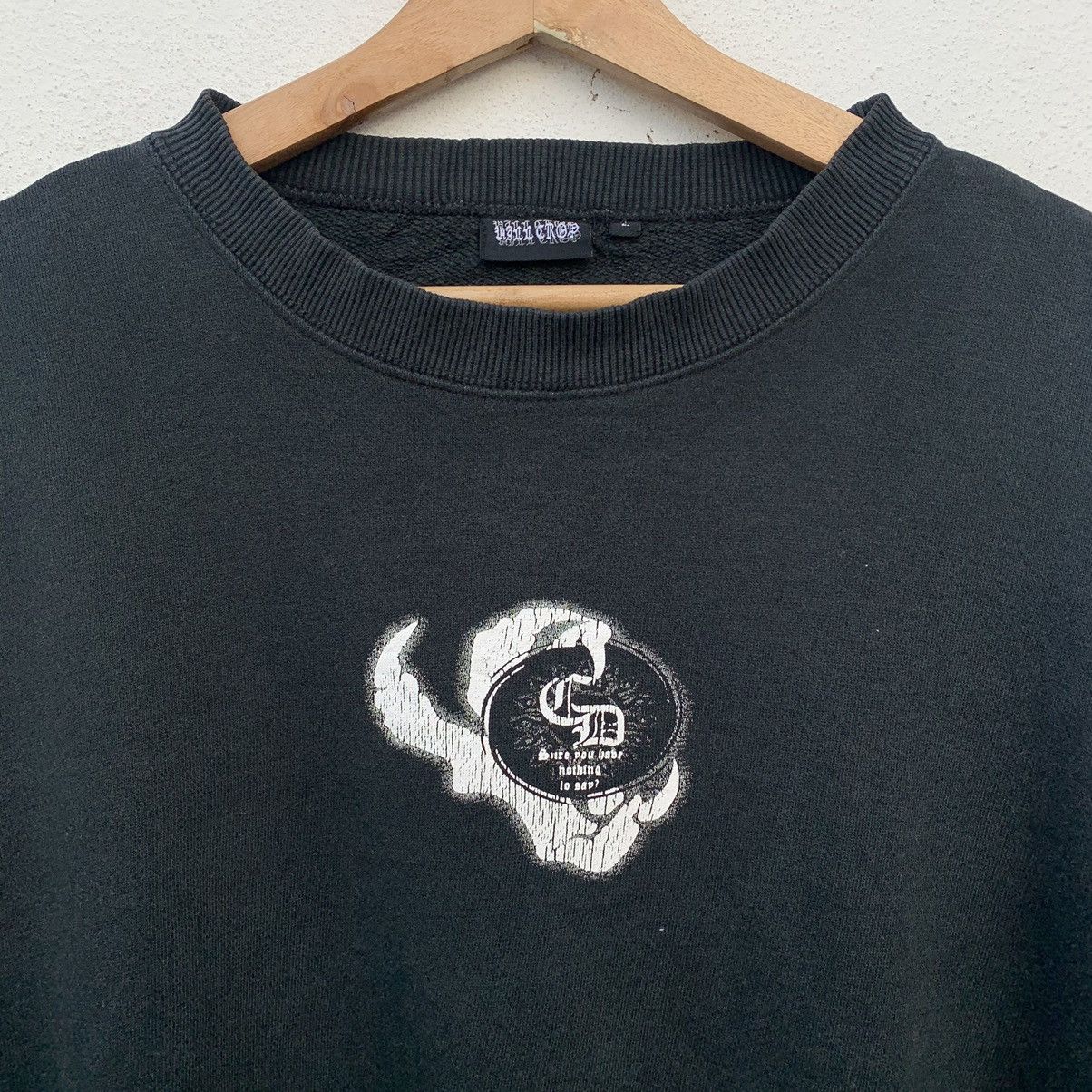Japanese Brand VINTAGE CHROME HEARTS INSPIRED SWEATSHIRT BIG LOGO SUKAJAN Size US L / EU 52-54 / 3 - 3 Thumbnail