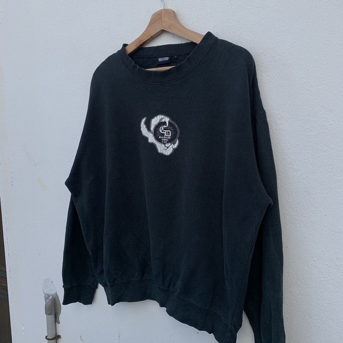 Japanese Brand VINTAGE CHROME HEARTS INSPIRED SWEATSHIRT BIG LOGO SUKAJAN Size US L / EU 52-54 / 3 - 2 Thumbnail
