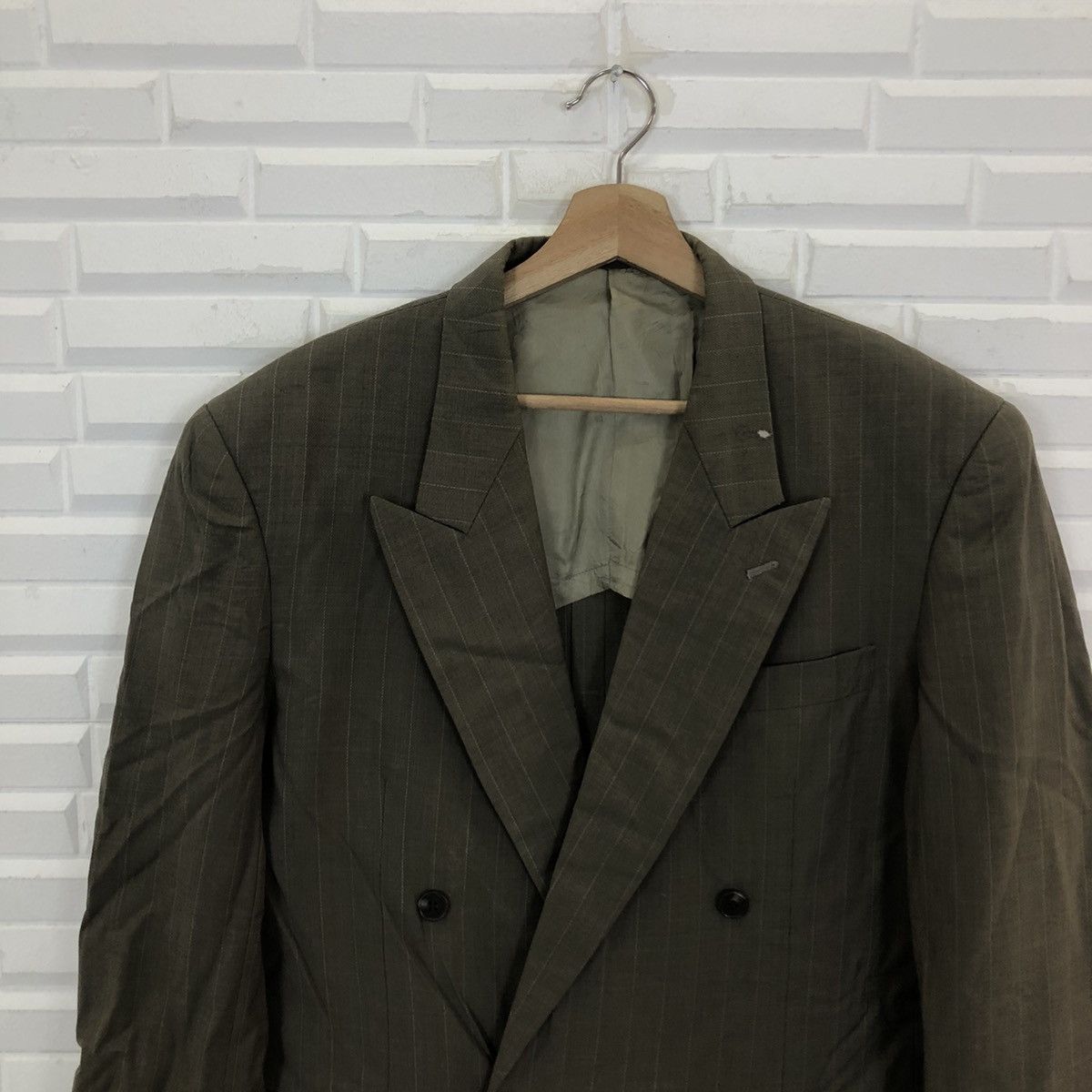 Y's for Men TRUE VINTAGE DISTRESSED LQ Y'S FOR MEN SRRIPED COAT Size US M / EU 48-50 / 2 - 3 Thumbnail