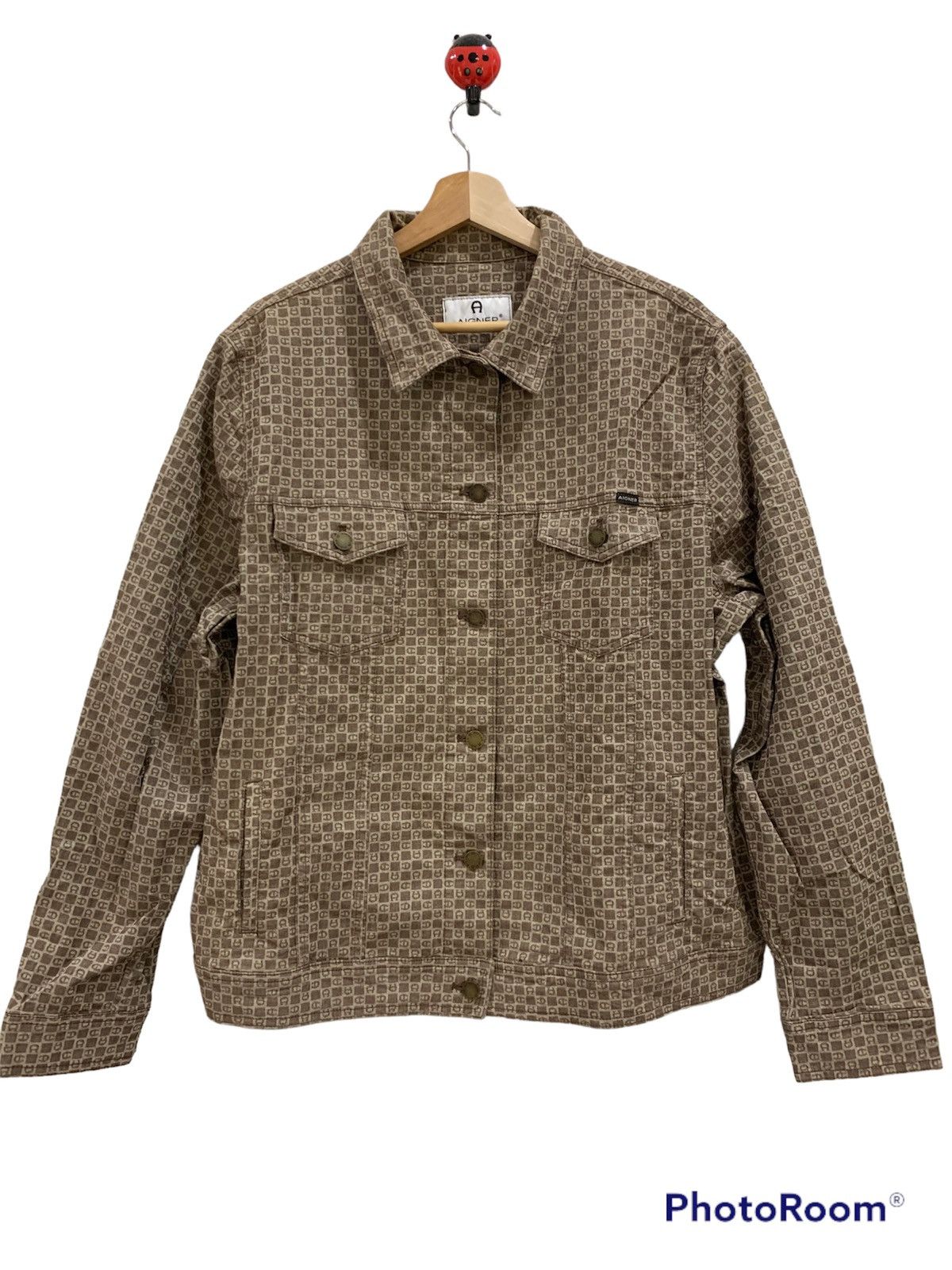 Aigner Aigner Monogram Trucker Jacket L Size US L / EU 52-54 / 3 - 1 Thumbnail