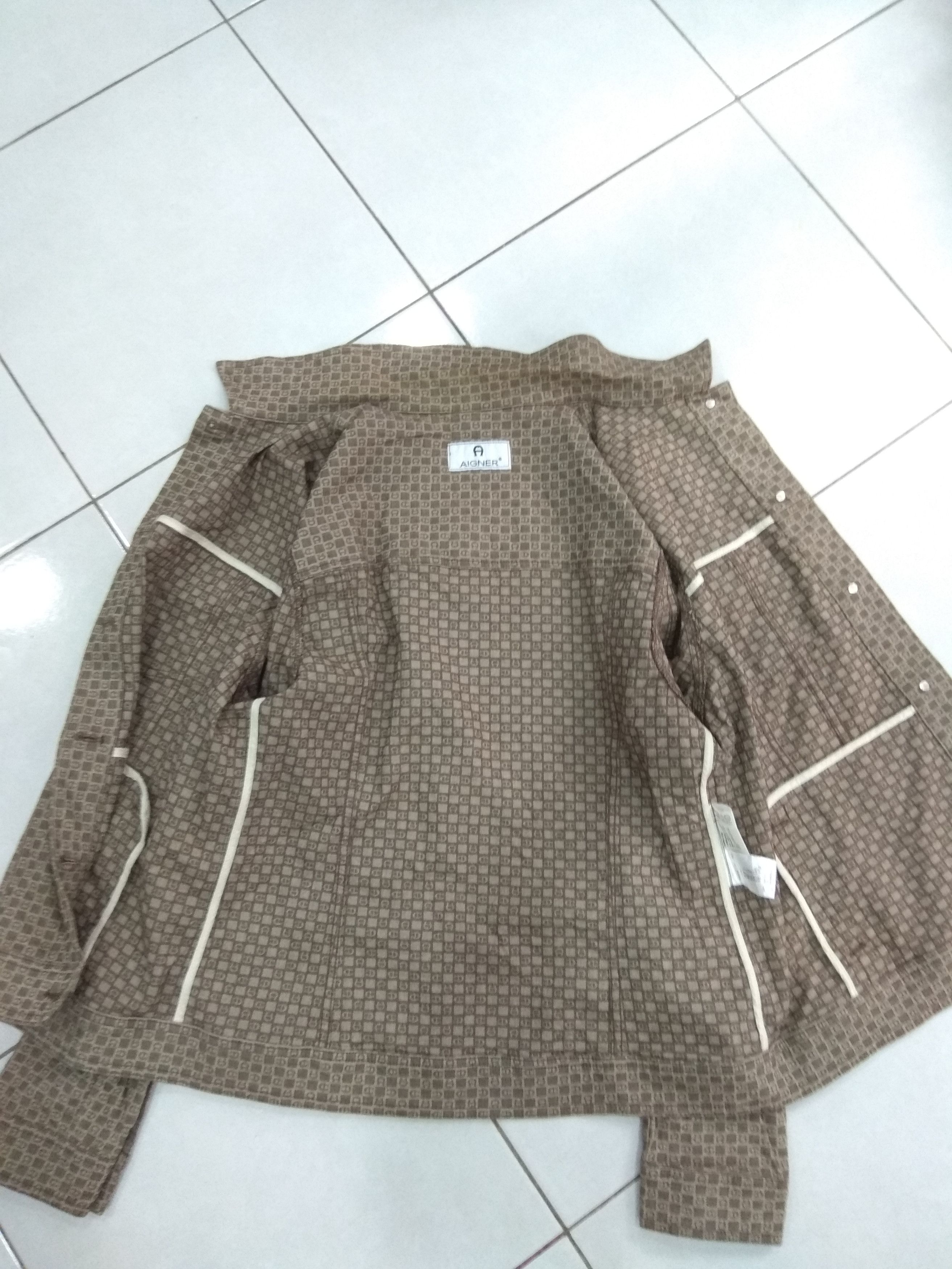 Aigner Aigner Monogram Trucker Jacket L Size US L / EU 52-54 / 3 - 9 Thumbnail