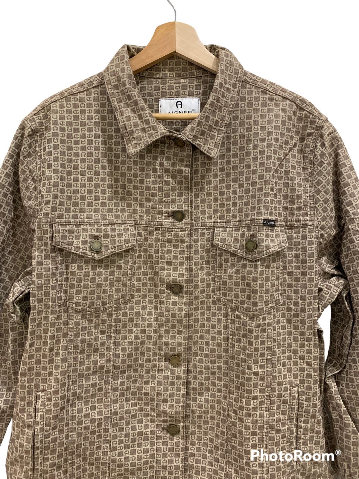 Aigner Aigner Monogram Trucker Jacket L Size US L / EU 52-54 / 3 - 3 Thumbnail