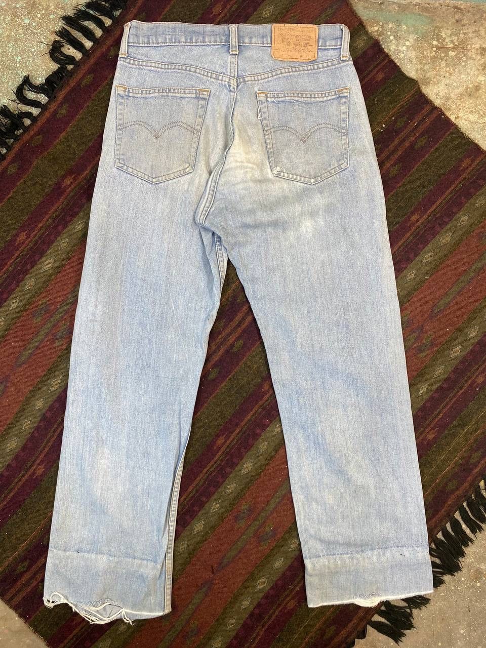 image of Distressed Denim x Levis Vintage Levis 512 White Tab Soft Denim in Light Blue Jeans, Men's (Size 31