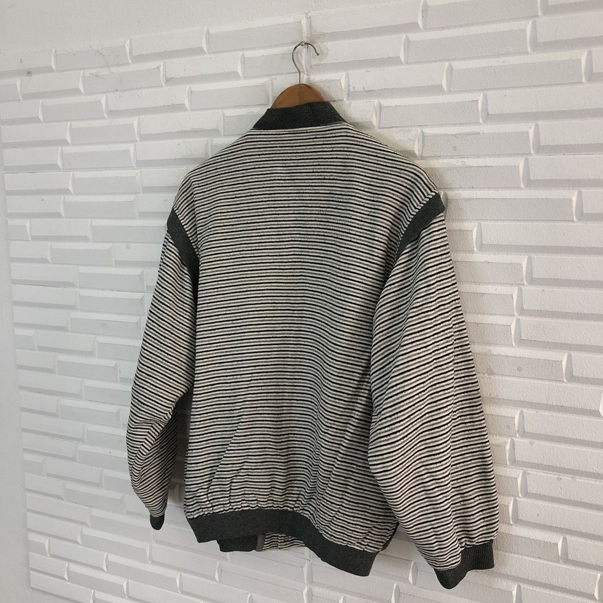 Japanese Brand VINTAGE GOOD NIGHT OSAKA NISHIKAWA STRIPED BOMBER JACKET Size US L / EU 52-54 / 3 - 9 Thumbnail