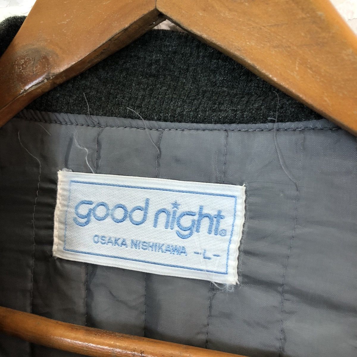 Japanese Brand VINTAGE GOOD NIGHT OSAKA NISHIKAWA STRIPED BOMBER JACKET Size US L / EU 52-54 / 3 - 12 Thumbnail