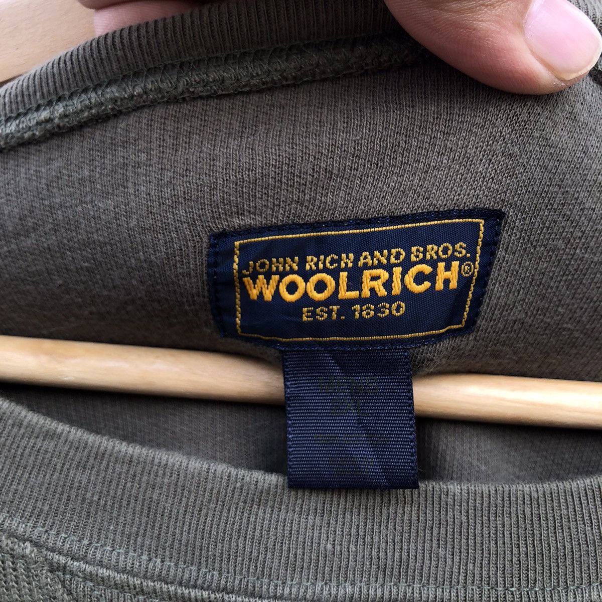 Woolrich Woolen Mills WOOLRICH JOHN RICH AND BROS SWEATSHIRT ARMY DESIGN Size US XXL / EU 58 / 5 - 7 Thumbnail