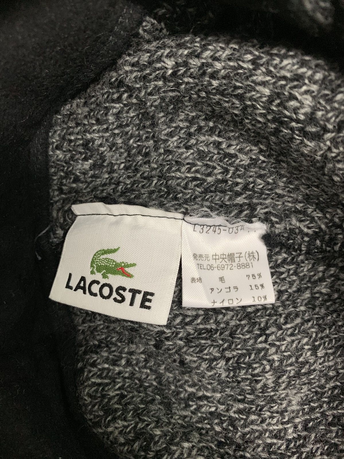 Lacoste ❌NEED GONE ❌ LACOSTE Earmuffs Beanie Cap Size ONE SIZE - 6 Thumbnail