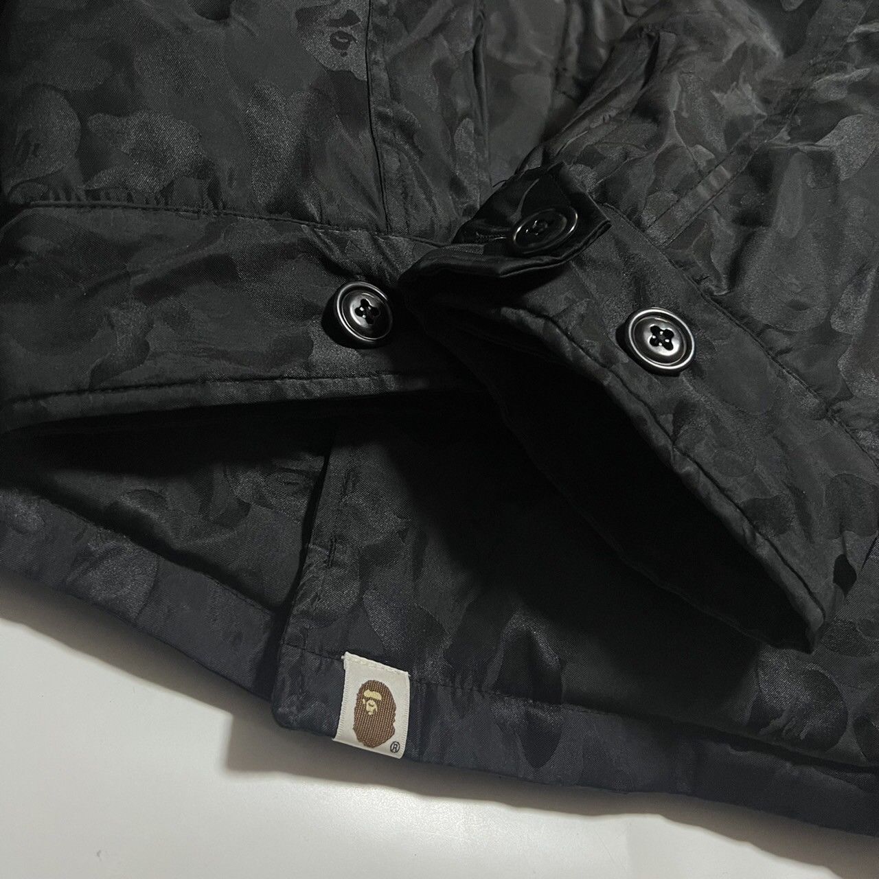 Bape BAPE nylon jacket black camo Size US L / EU 52-54 / 3 - 2 Thumbnail