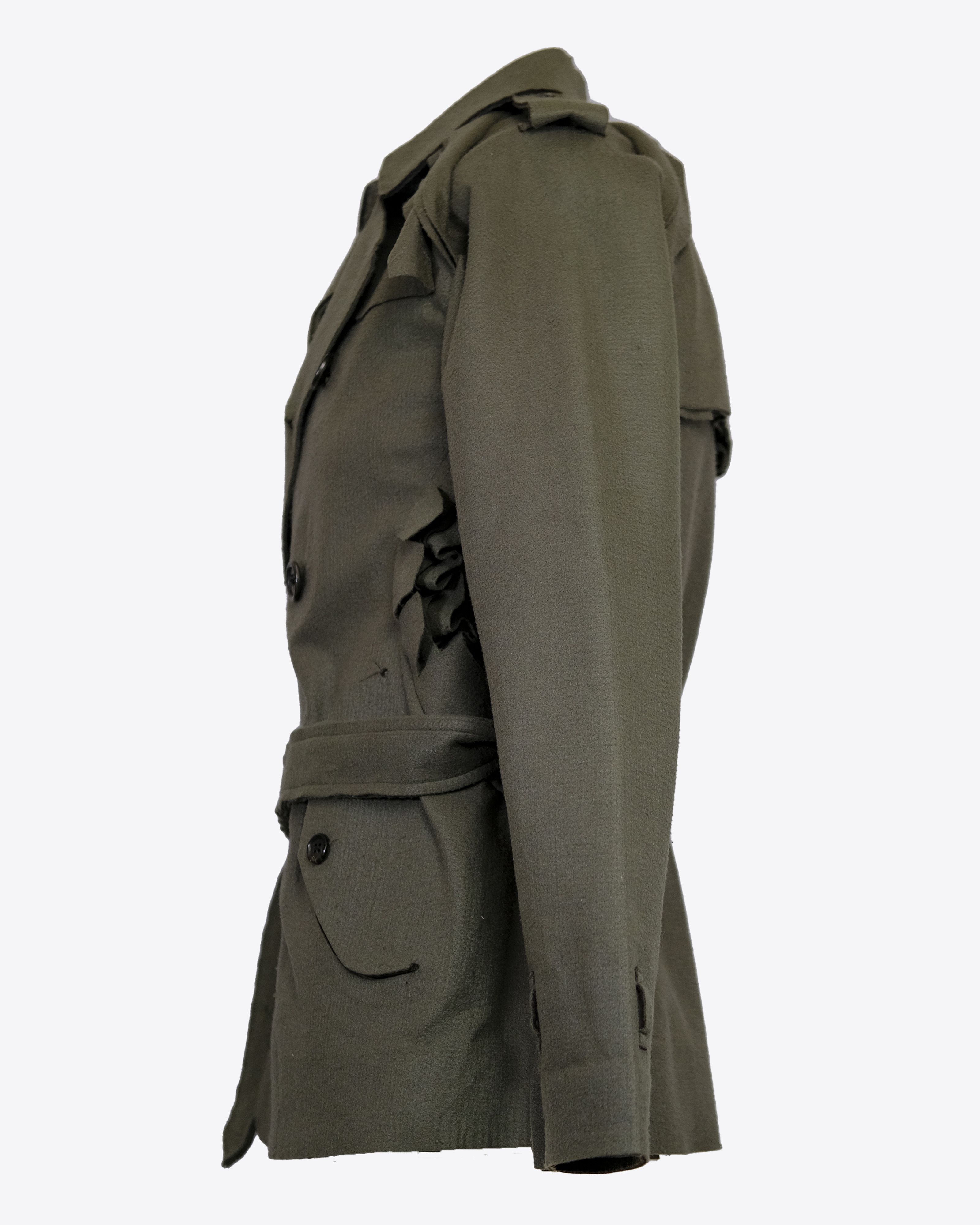 Jun Takahashi × Undercover Undercover AW05 "Arts and Crafts" Runway Bondage Wool Coat Size US S / EU 44-46 / 1 - 3 Thumbnail
