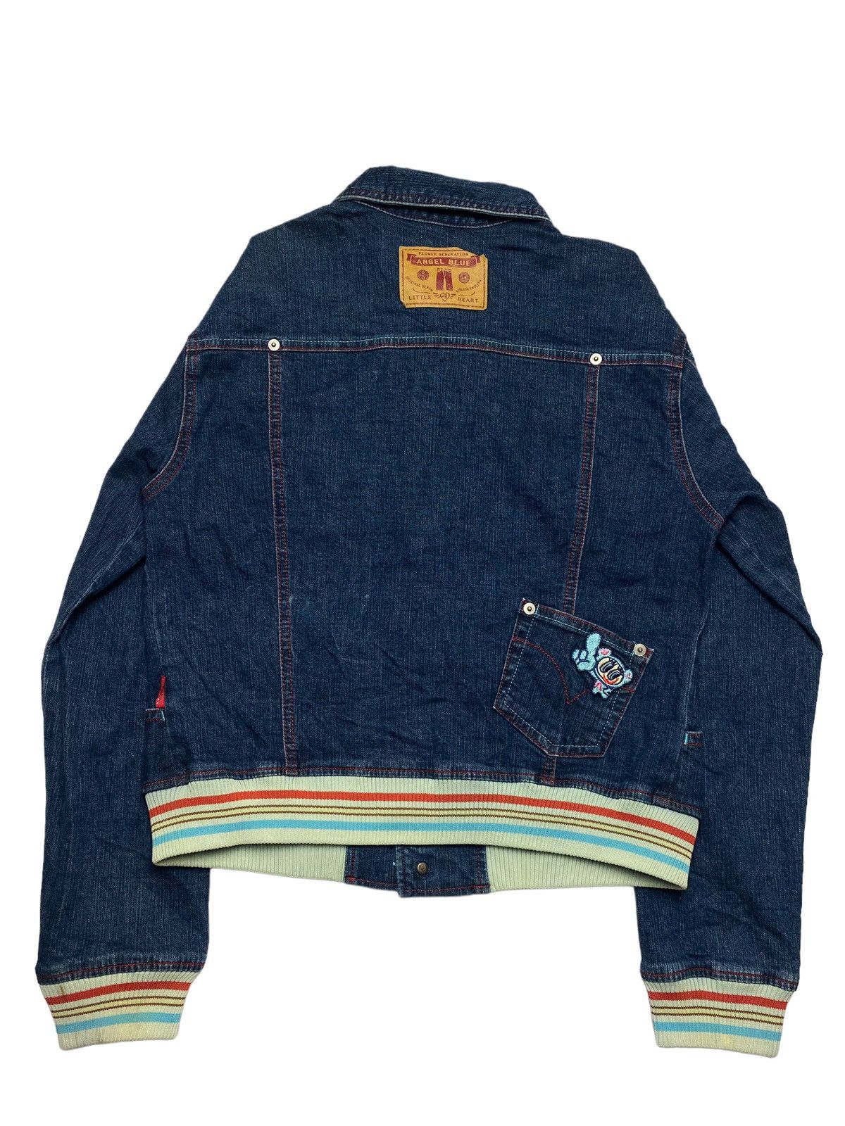 Hysteric Glamour 1990s Angel Blue - Flower Generation Denim Jacket Size US M / EU 48-50 / 2 - 3 Thumbnail