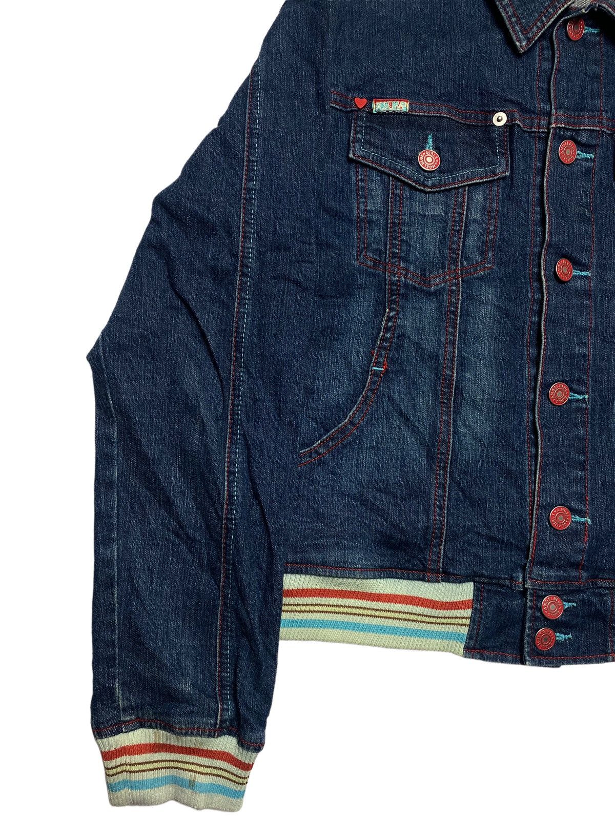 Hysteric Glamour 1990s Angel Blue - Flower Generation Denim Jacket Size US M / EU 48-50 / 2 - 4 Thumbnail