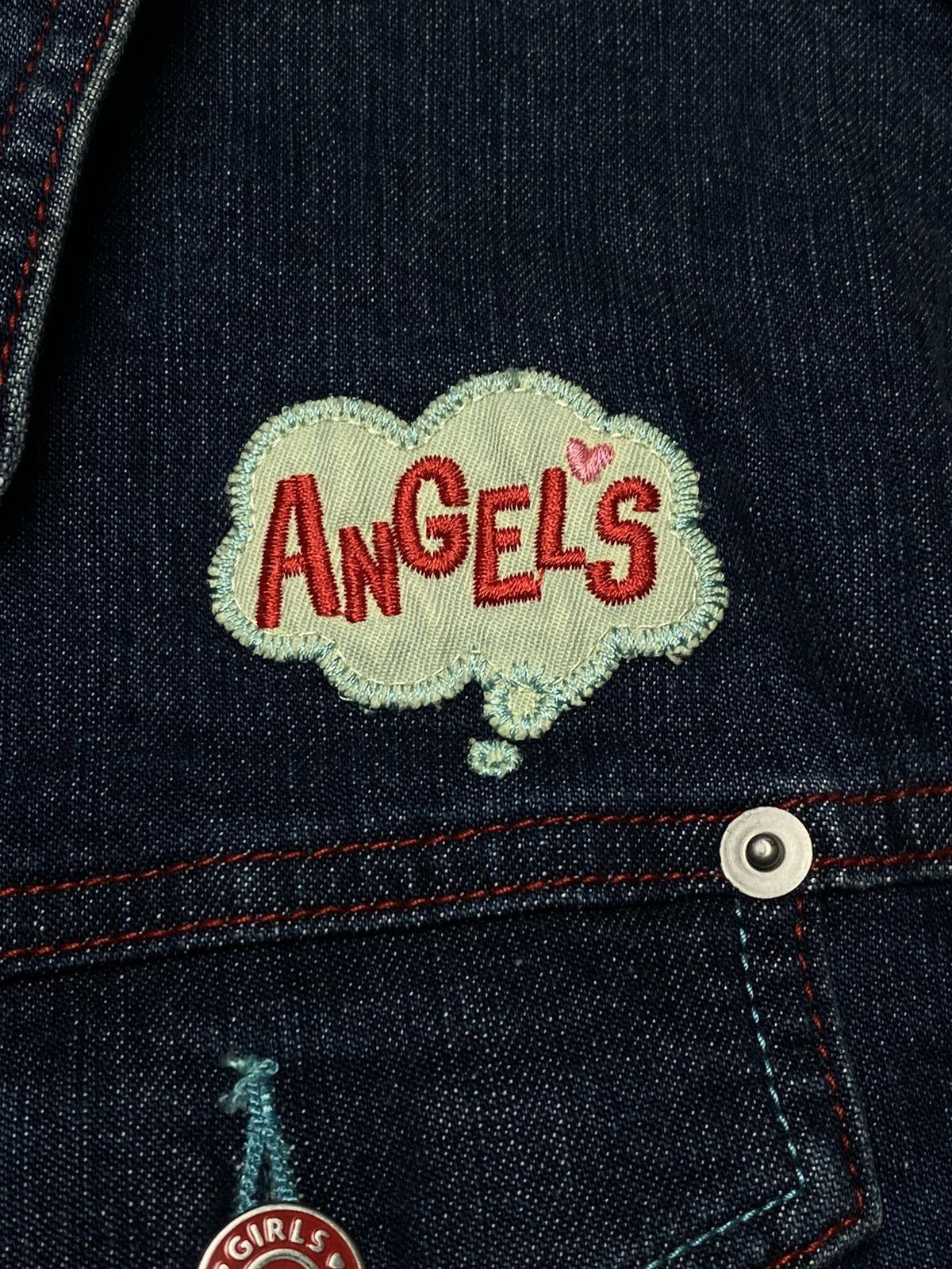 Hysteric Glamour 1990s Angel Blue - Flower Generation Denim Jacket Size US M / EU 48-50 / 2 - 8 Thumbnail