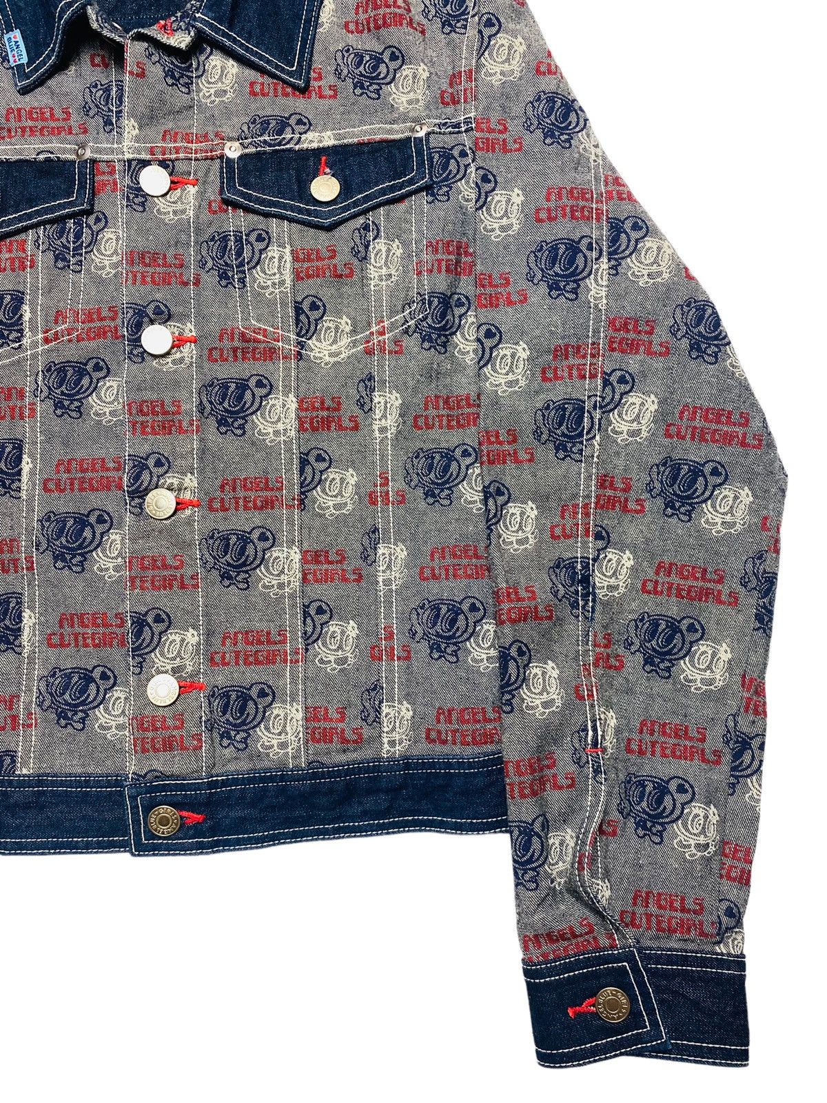 Angel Blue 1990s Angel Blue - Outside Printed Denim Jacket Size US M / EU 48-50 / 2 - 6 Thumbnail