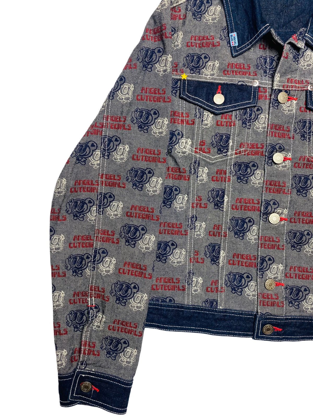 Angel Blue 1990s Angel Blue - Outside Printed Denim Jacket Size US M / EU 48-50 / 2 - 4 Thumbnail