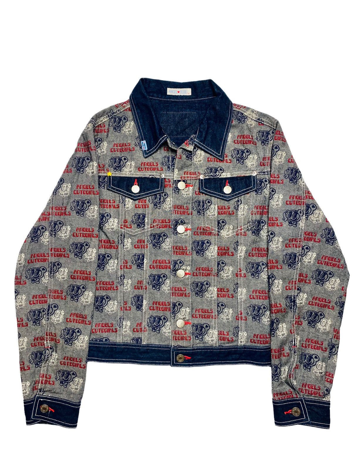 Angel Blue 1990s Angel Blue - Outside Printed Denim Jacket Size US M / EU 48-50 / 2 - 3 Thumbnail