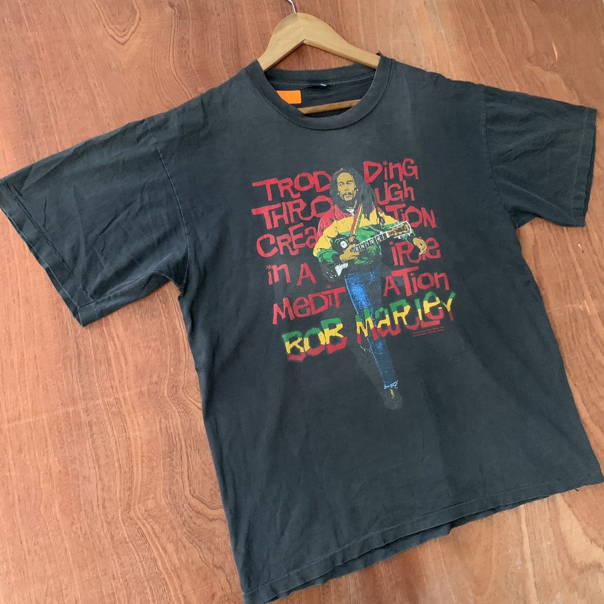 Band Tees × Bob Marley × Vintage Vintage 90s Bob Marley tee Size US L / EU 52-54 / 3 - 2 Thumbnail