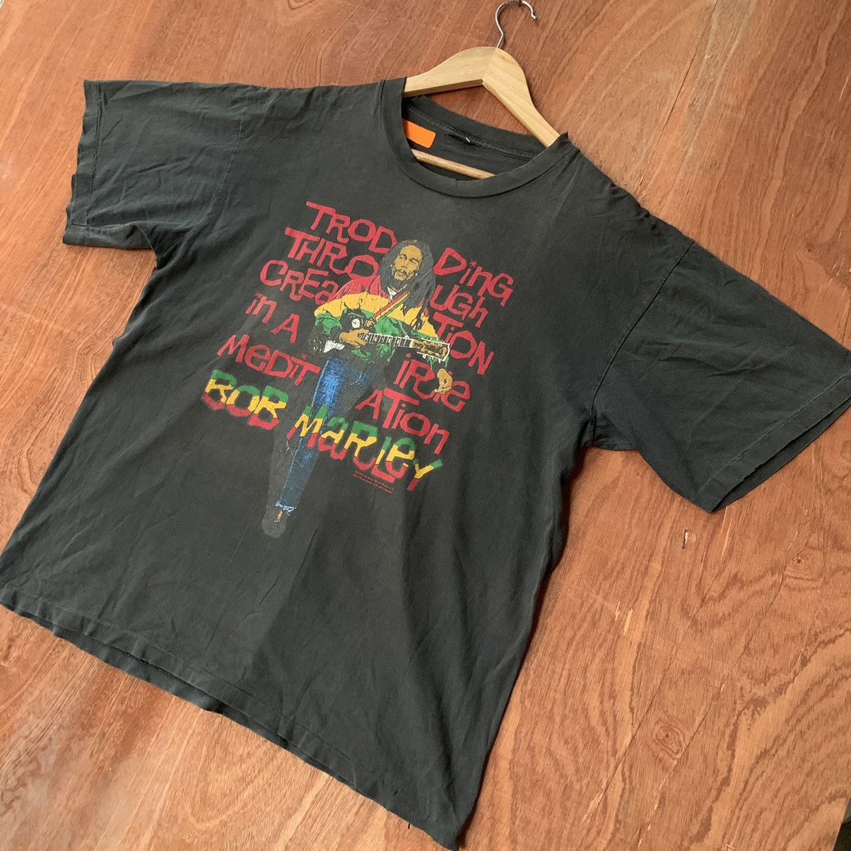 Band Tees × Bob Marley × Vintage Vintage 90s Bob Marley tee Size US L / EU 52-54 / 3 - 3 Thumbnail