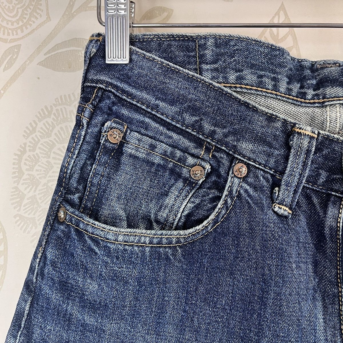Alpha Industries Ripped Leg Avirex USA Denim Jeans Made In Japan Size US 29 - 9 Thumbnail