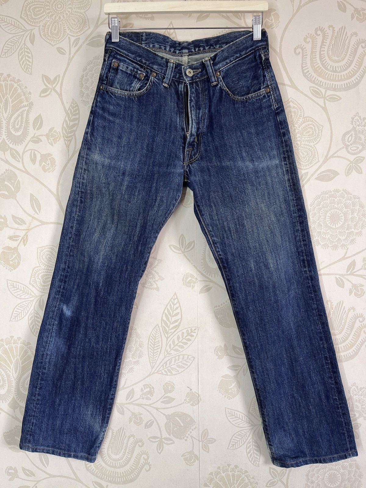 Alpha Industries Ripped Leg Avirex USA Denim Jeans Made In Japan Size US 29 - 1 Thumbnail