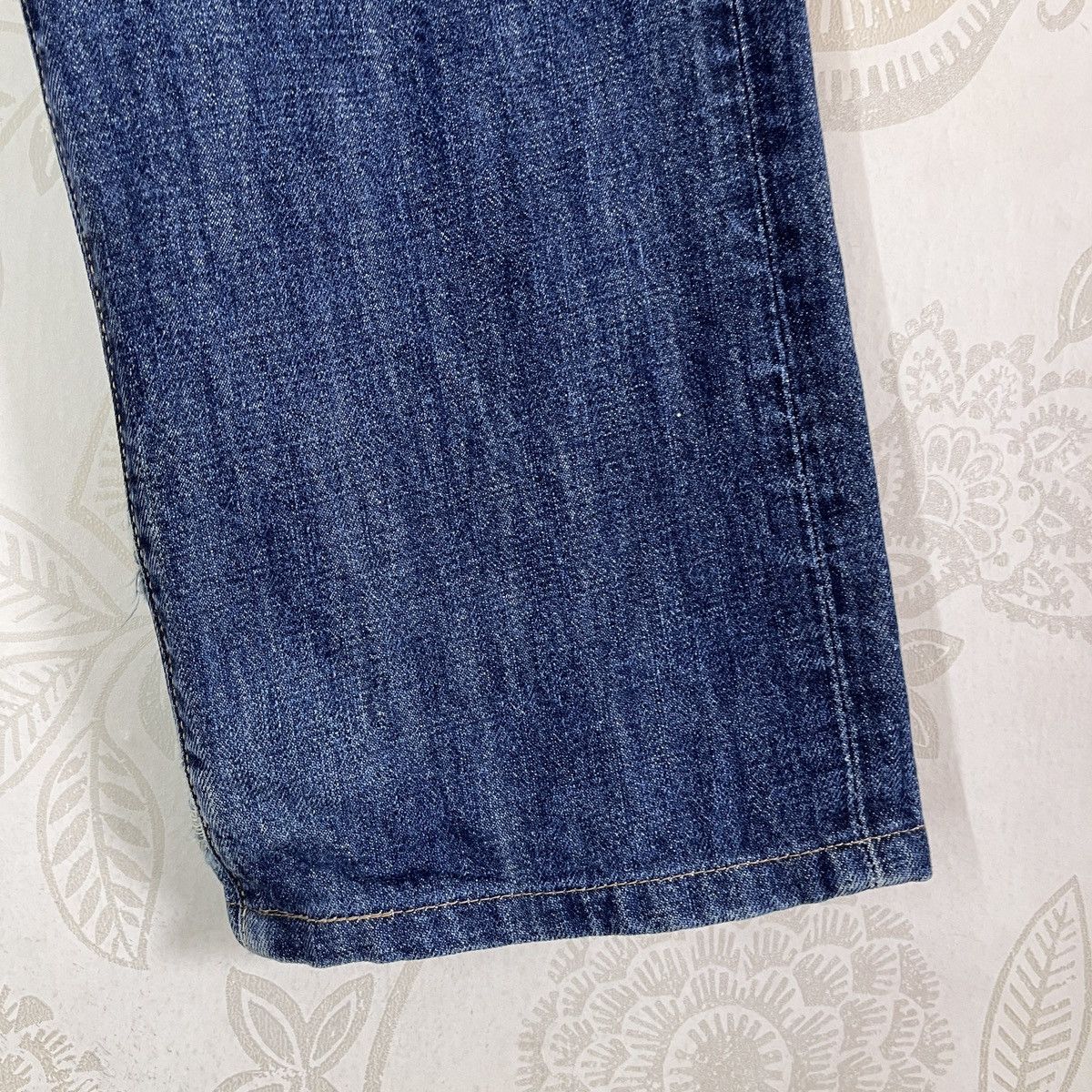 Alpha Industries Ripped Leg Avirex USA Denim Jeans Made In Japan Size US 29 - 14 Thumbnail
