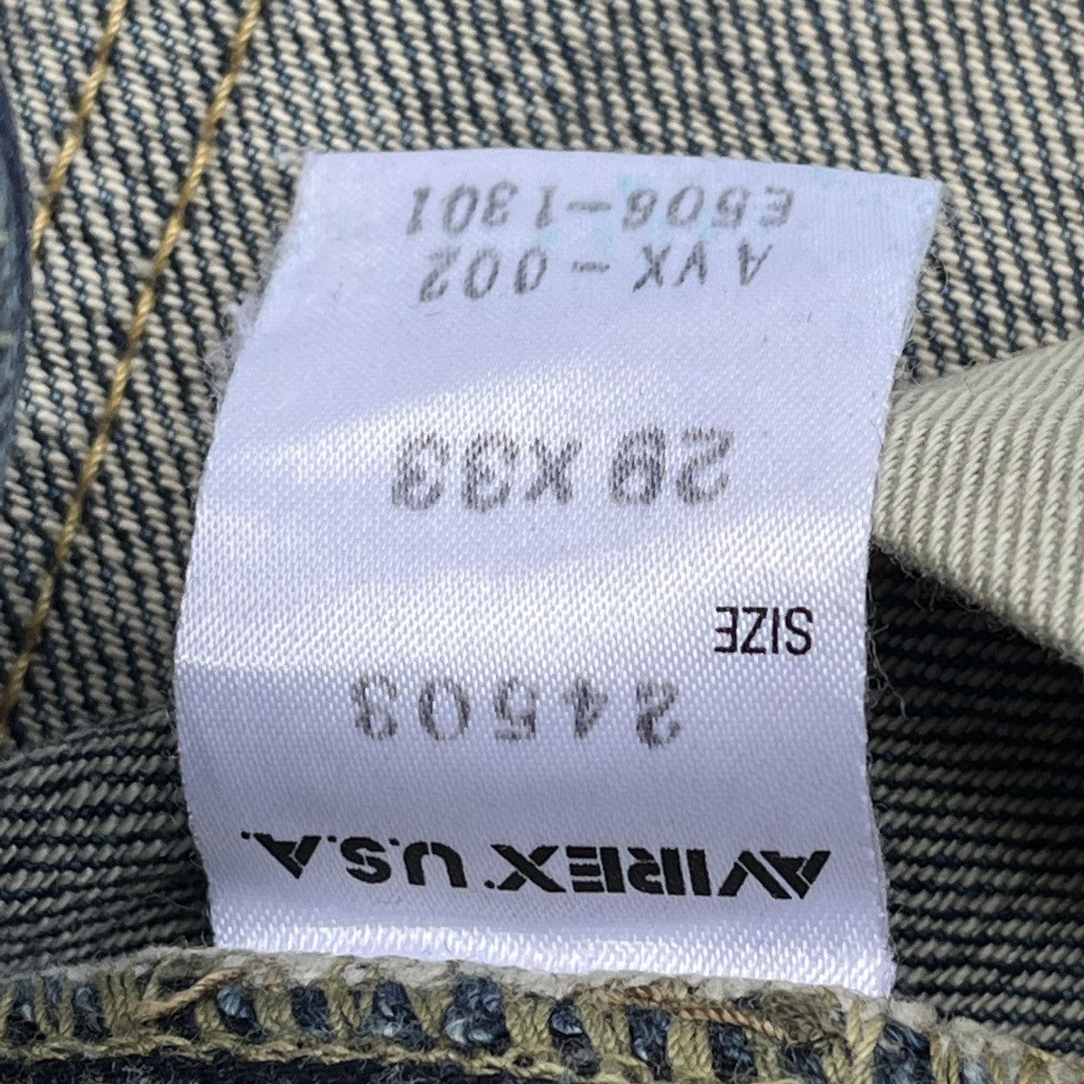 Alpha Industries Ripped Leg Avirex USA Denim Jeans Made In Japan Size US 29 - 8 Thumbnail