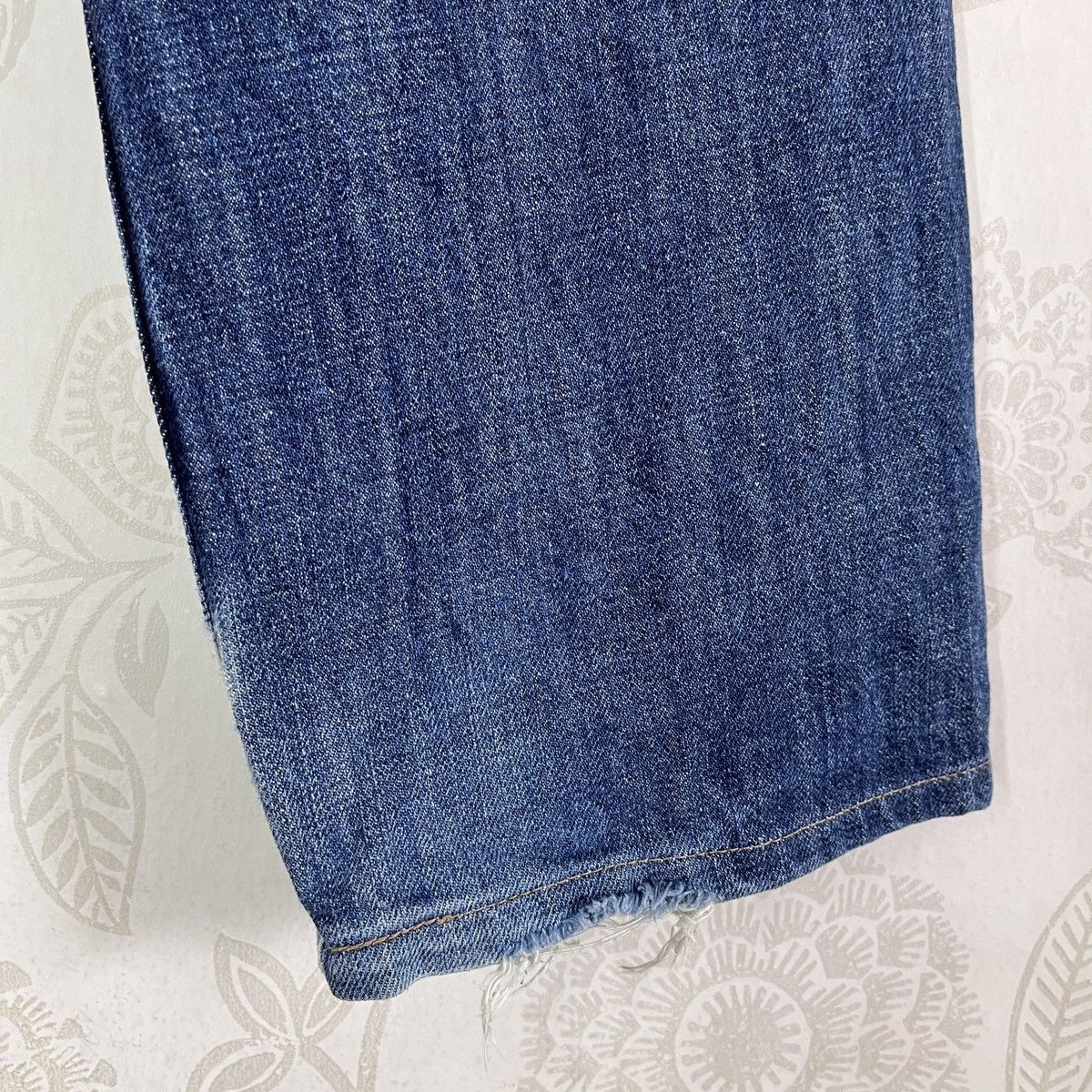 Alpha Industries Ripped Leg Avirex USA Denim Jeans Made In Japan Size US 29 - 17 Thumbnail