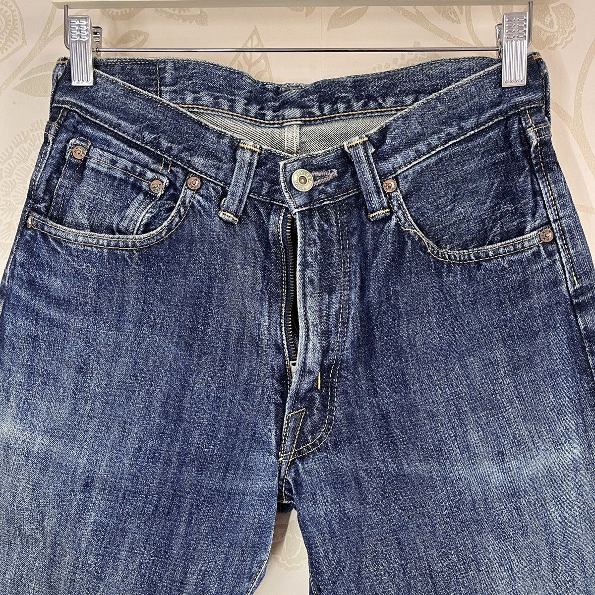 Alpha Industries Ripped Leg Avirex USA Denim Jeans Made In Japan Size US 29 - 5 Thumbnail