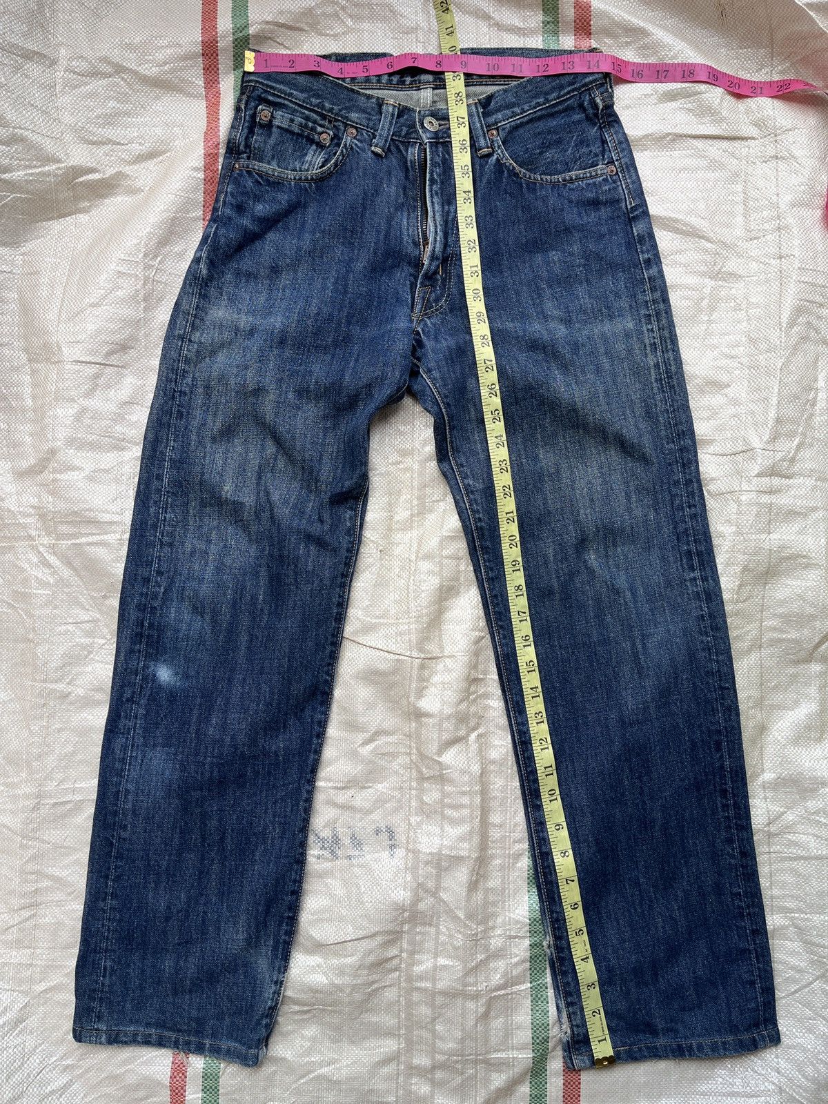 Alpha Industries Ripped Leg Avirex USA Denim Jeans Made In Japan Size US 29 - 4 Thumbnail