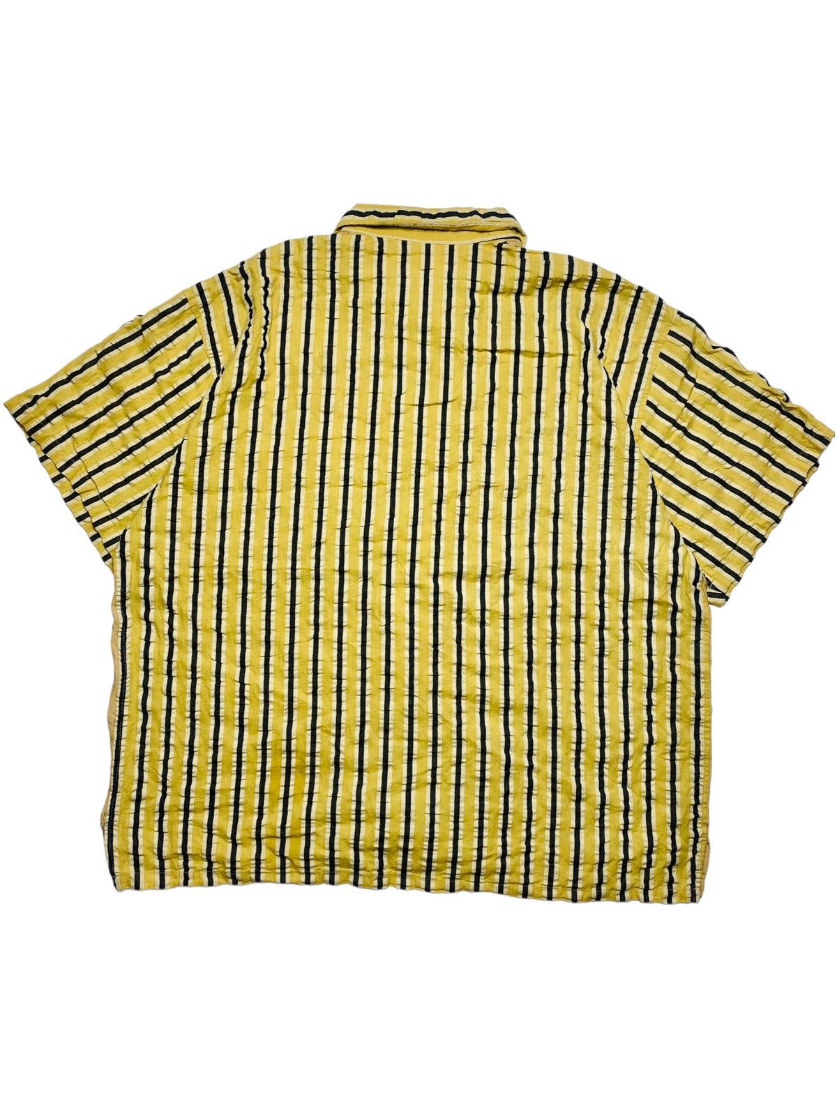20471120 1980s Milkboy - Stripped Wrinkle Shirt Size US L / EU 52-54 / 3 - 1 Thumbnail