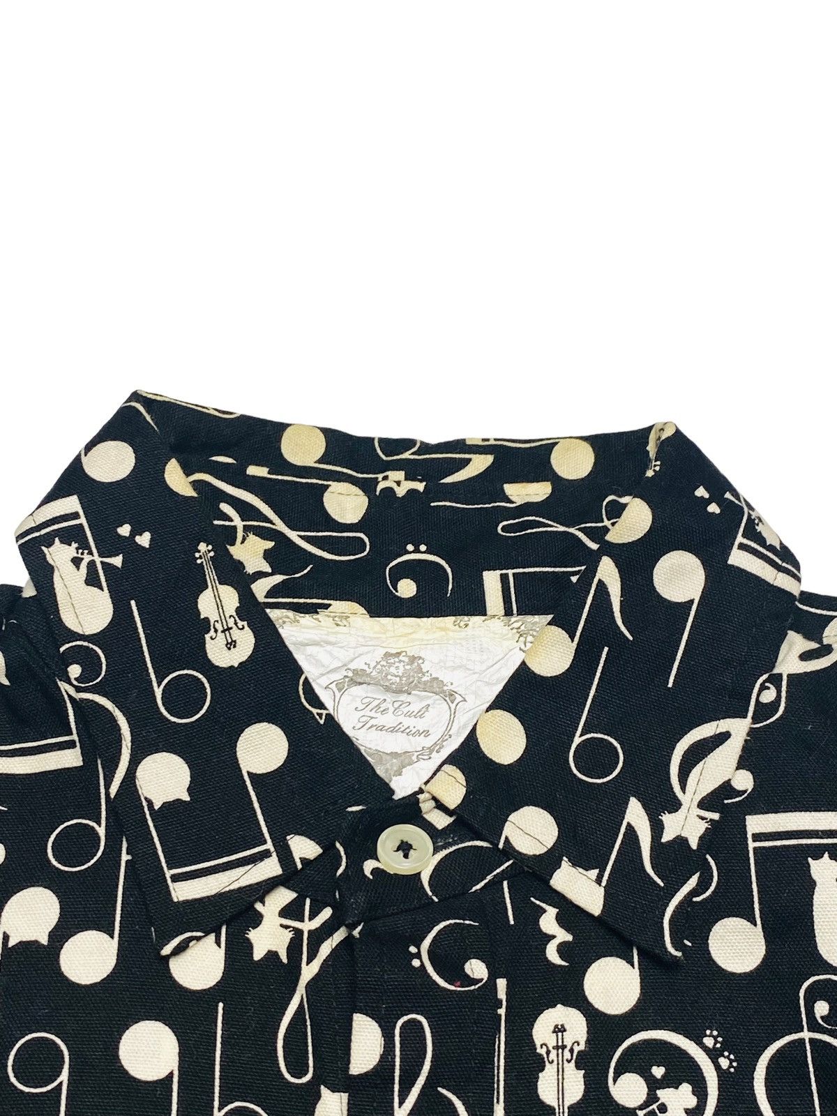 Japanese Brand 2000s Rovitski - Musical Notes Button Shirt Size US M / EU 48-50 / 2 - 4 Thumbnail