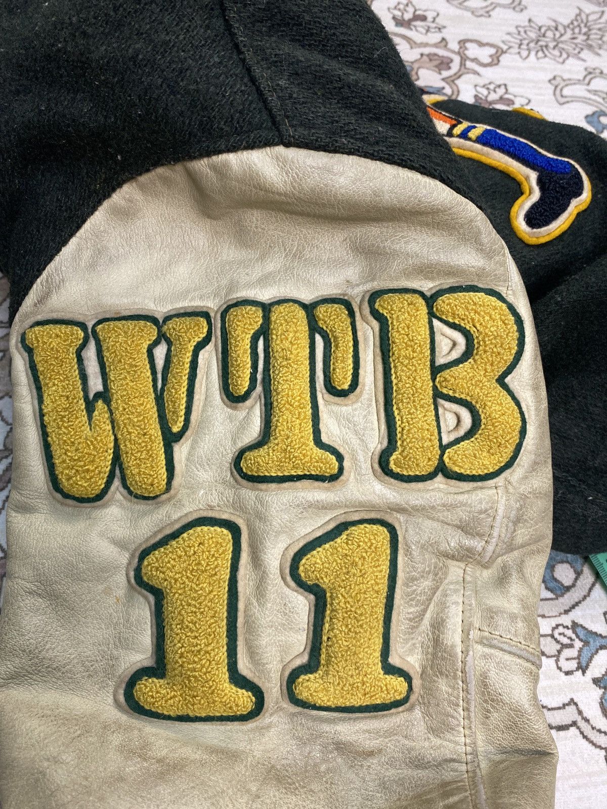 Golden Bear × Vintage Vintage '87 Golden Bear Varsity Jacket Leather Sleeves Size US M / EU 48-50 / 2 - 13 Thumbnail