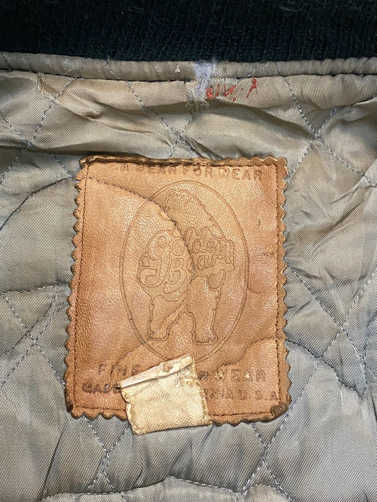 Golden Bear × Vintage Vintage '87 Golden Bear Varsity Jacket Leather Sleeves Size US M / EU 48-50 / 2 - 8 Thumbnail
