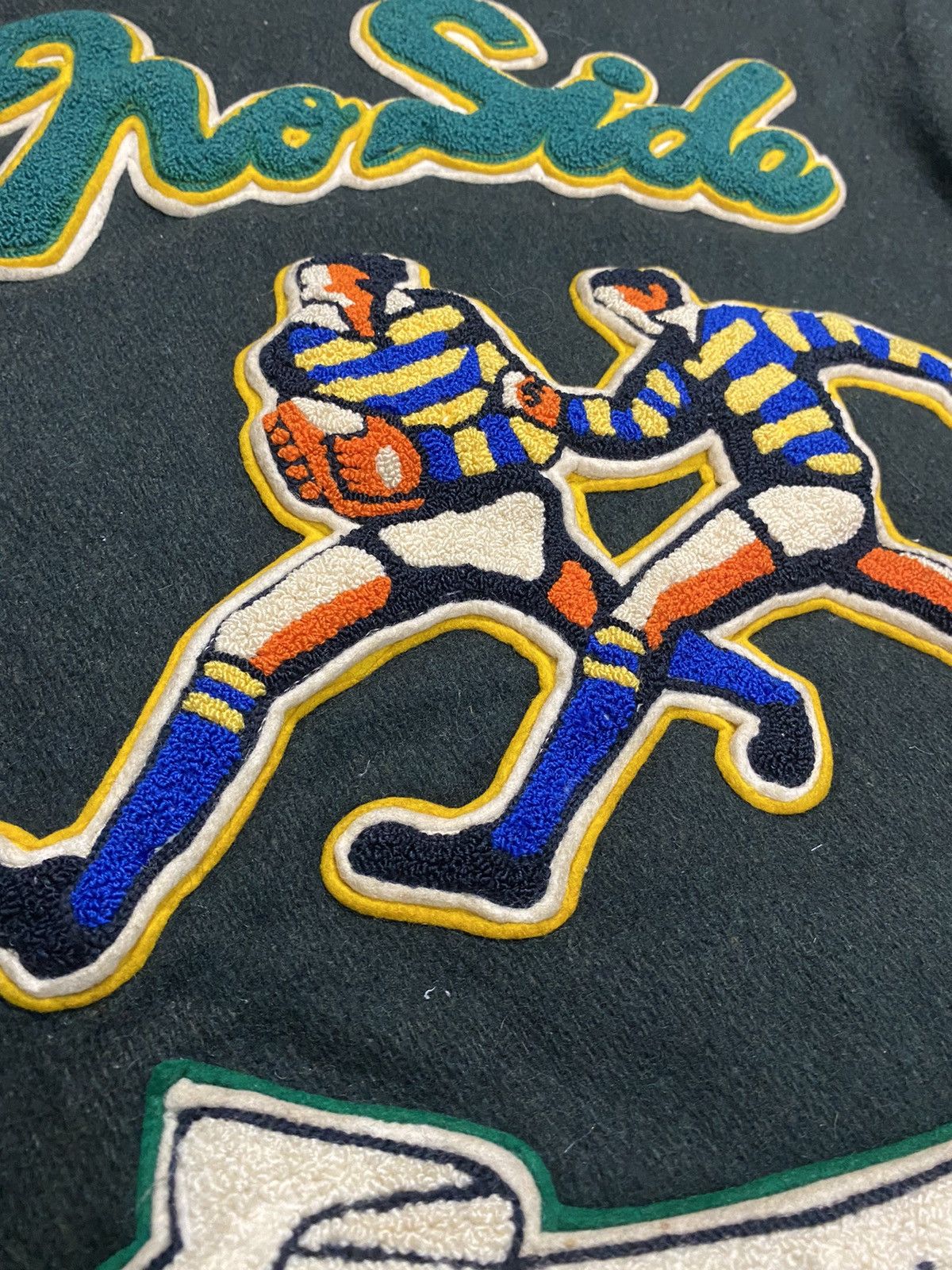 Golden Bear × Vintage Vintage '87 Golden Bear Varsity Jacket Leather Sleeves Size US M / EU 48-50 / 2 - 12 Thumbnail