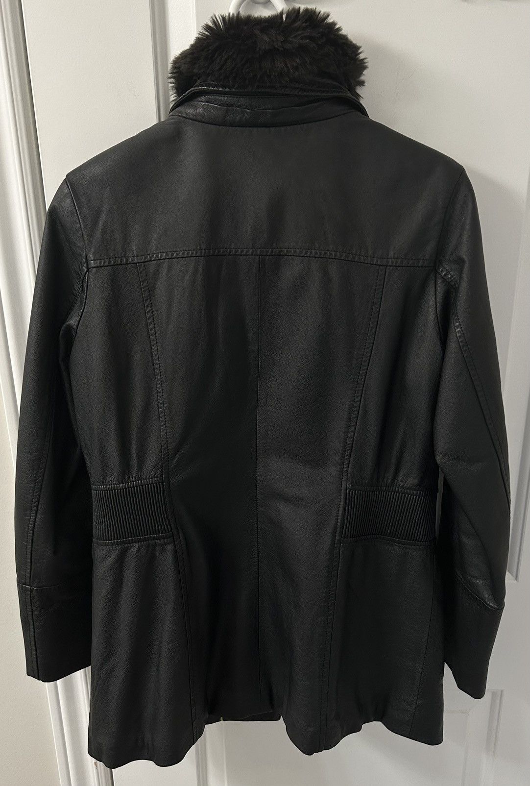 Danier Danier Women’s Black Leather Moto Jacket - Size S Size S / US 4 / IT 40 - 8 Thumbnail