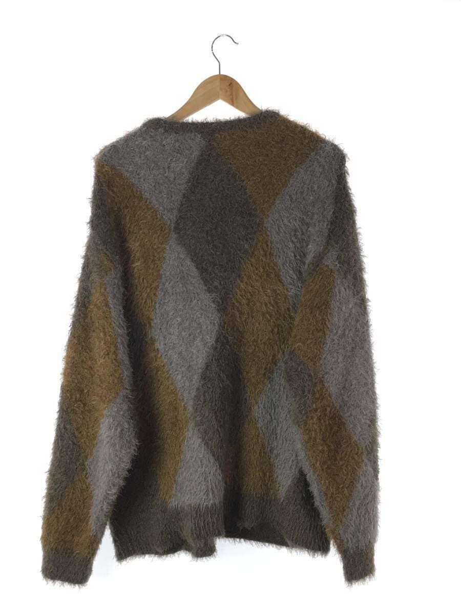 Number (N)ine Fuzzy Argyle Sweater Size US XL / EU 56 / 4 - 2 Thumbnail