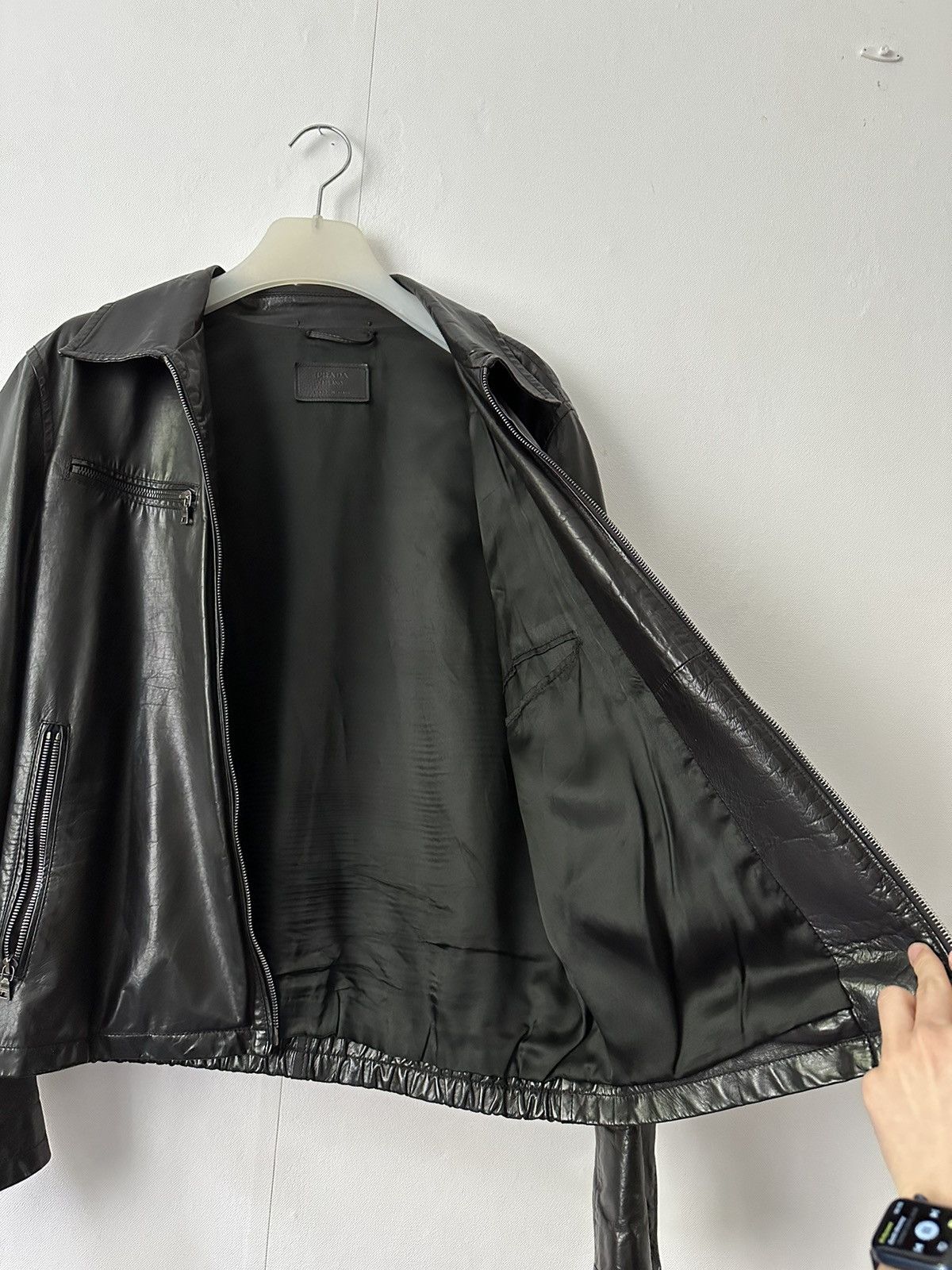 Prada × Vintage Vintage Prada Leather Jacket Size US M / EU 48-50 / 2 - 15 Thumbnail