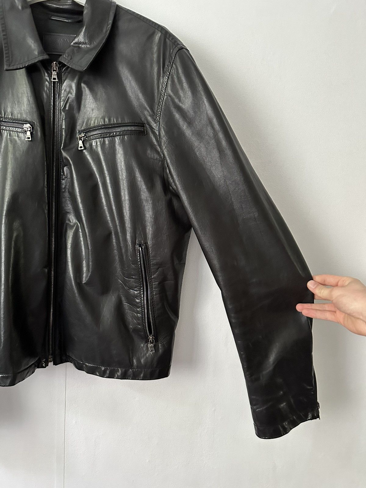 Prada × Vintage Vintage Prada Leather Jacket Size US M / EU 48-50 / 2 - 12 Thumbnail