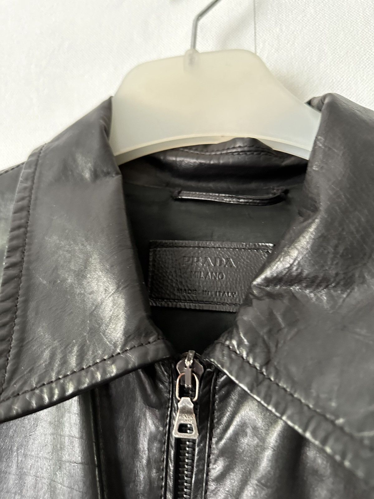Prada × Vintage Vintage Prada Leather Jacket Size US M / EU 48-50 / 2 - 9 Thumbnail