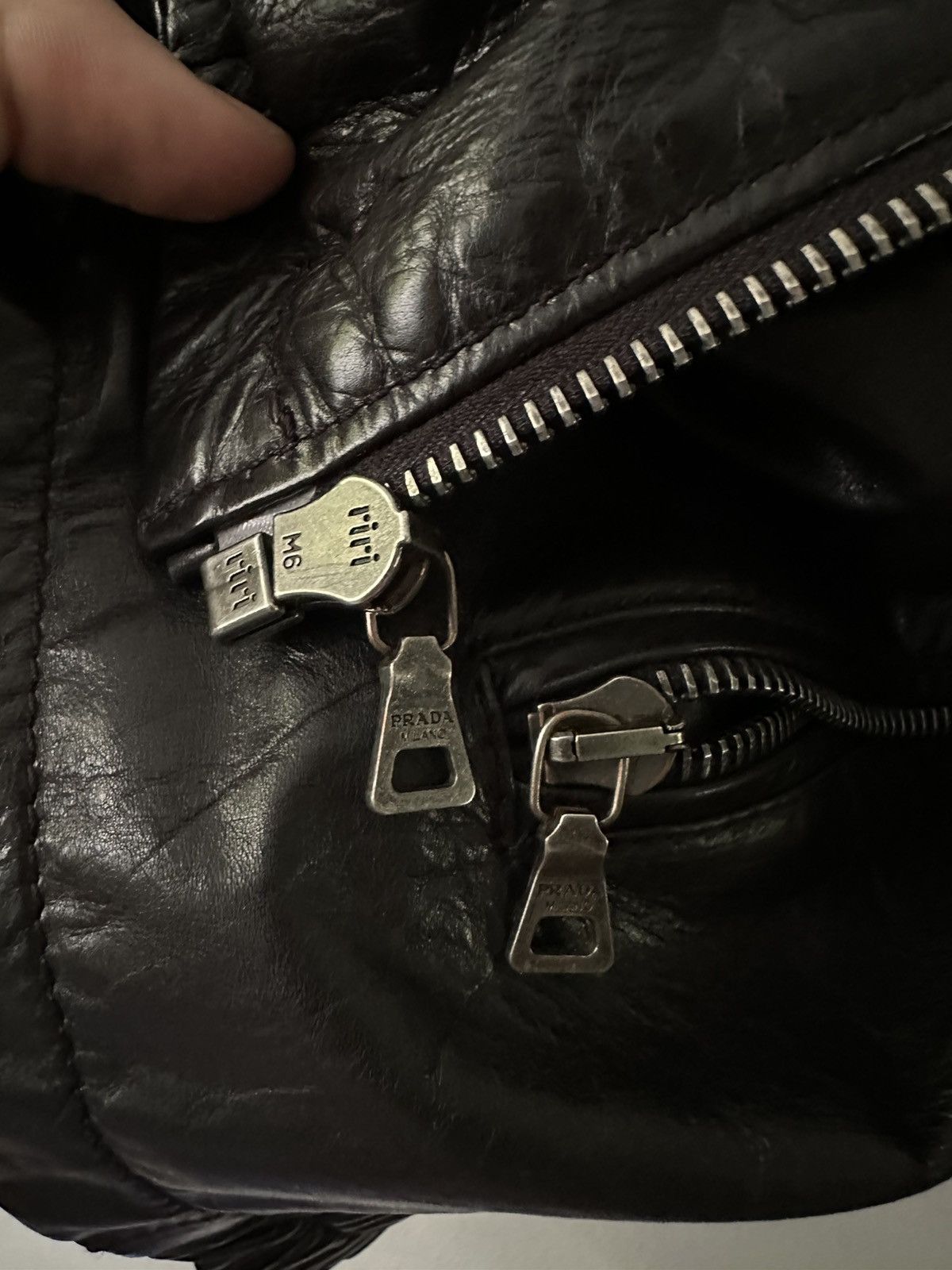 Prada × Vintage Vintage Prada Leather Jacket Size US M / EU 48-50 / 2 - 17 Thumbnail